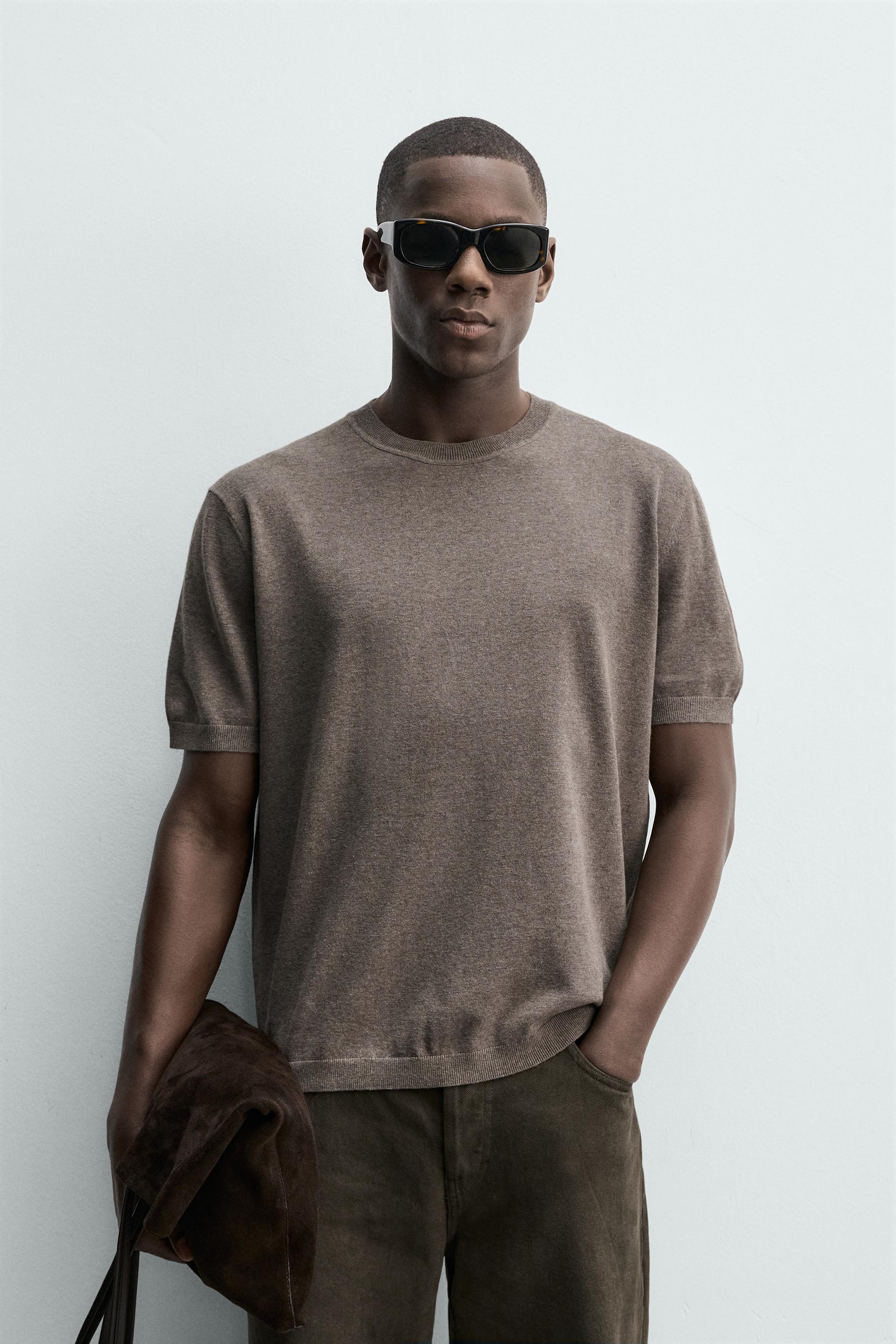 T-SHIRT EN MAILLE REGULAR FIT